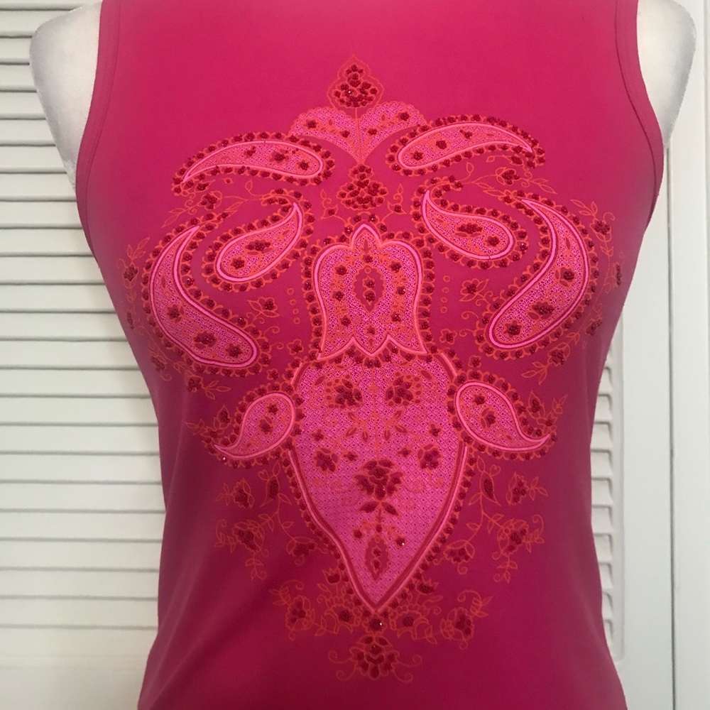 Vintage Hot Pink Top by Rampage - Size XS - Picture 2 of 3